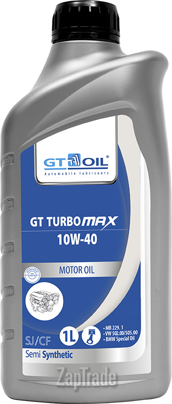 Купить моторное масло Gt oil GT Turbo MAX Полусинтетическое | Артикул 8809059408629