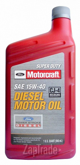 Купить моторное масло Ford Motorcraft 15W-40 Super Duty Diesel Motor Oil Минеральное | Артикул XO-15W40-QSD