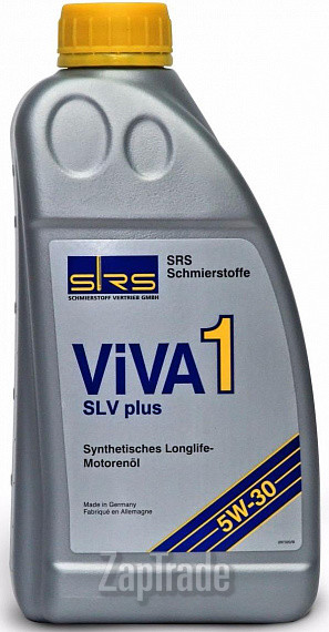 Купить моторное масло Srs Viva 1 SLV Plus 5W-30 Синтетическое | Артикул 7212