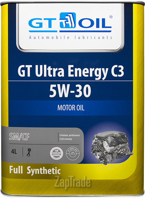 Купить моторное масло Gt oil GT Ultra Energy C3 Синтетическое | Артикул 8809059407936