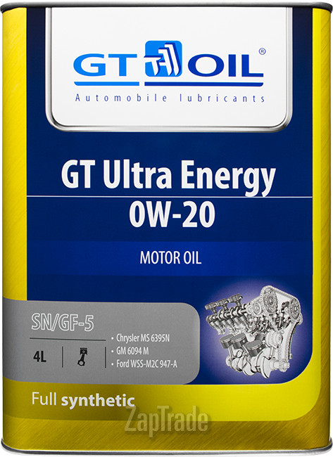Купить моторное масло Gt oil GT Ultra Energy Синтетическое | Артикул 8809059408902