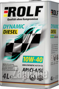 Купить моторное масло Rolf Dynamic Diesel 10W-40 Полусинтетическое | Артикул 4260429110162