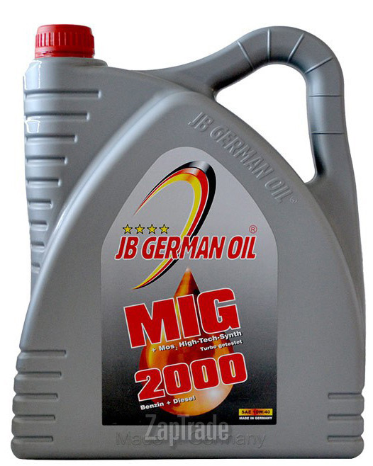 Купить моторное масло Jb german oil MIG 2000 MOS 2 10W-40 Полусинтетическое | Артикул 4027311001102