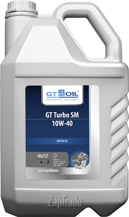 Купить моторное масло Gt oil GT Turbo SM Полусинтетическое | Артикул 8809059407745