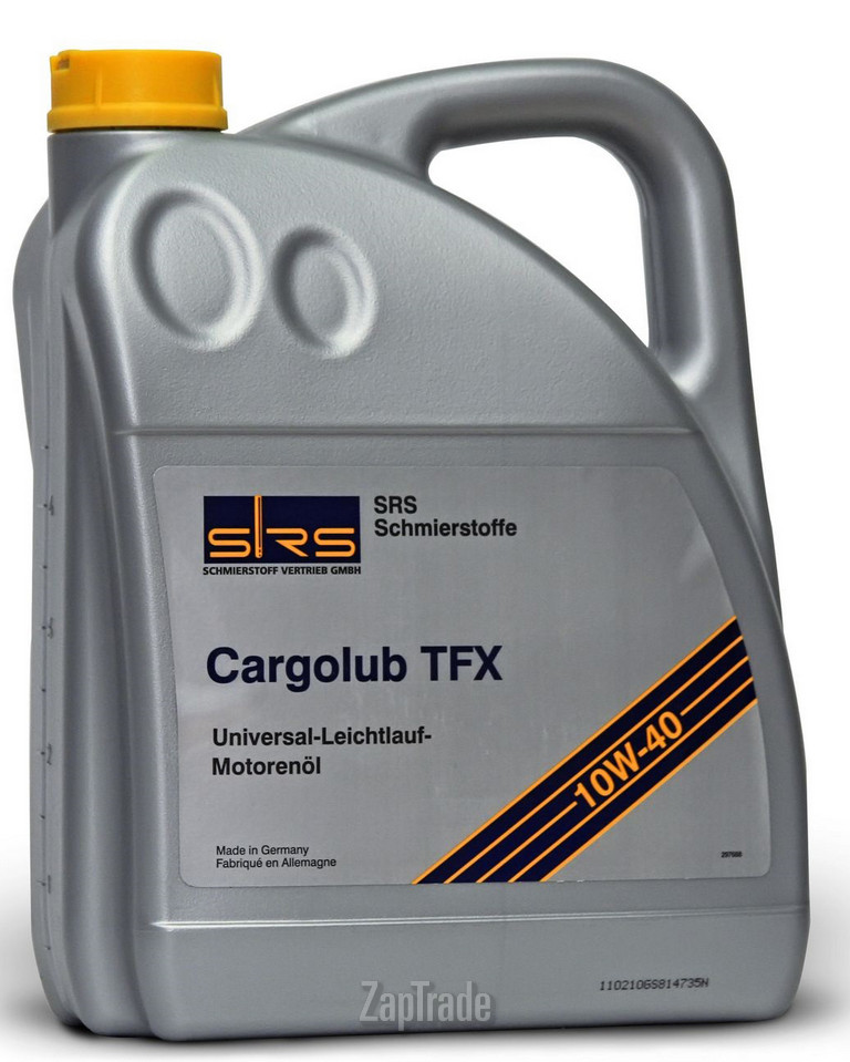 Купить моторное масло Srs Cargolub TFX 10W-40 Синтетическое | Артикул 4033885000830