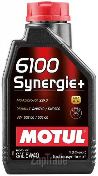Купить моторное масло Motul 6100 Synergie+ Полусинтетическое | Артикул 103728