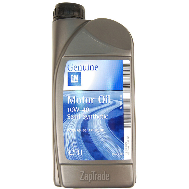 Купить моторное масло General motors Semi Synthetic Полусинтетическое | Артикул 93165213
