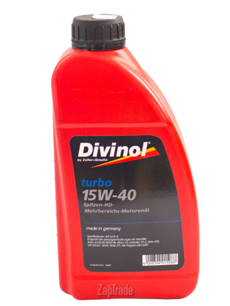 Купить моторное масло Divinol Turbo 15W-40 Полусинтетическое | Артикул 49681-C069