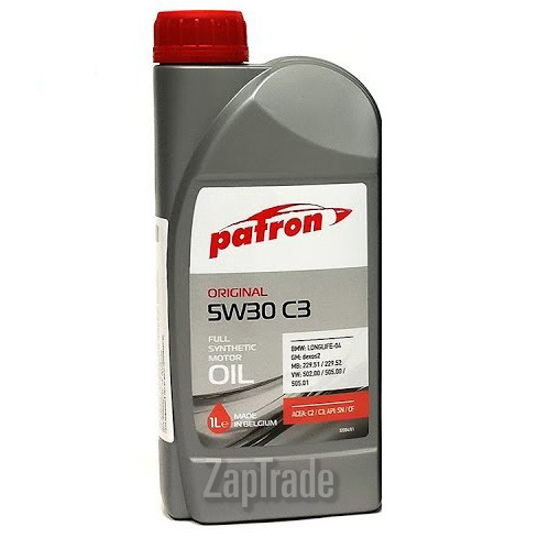 Купить моторное масло Patron ORIGINAL C3 5W-30 Синтетическое | Артикул 5W30 C3 1L ORIGINAL