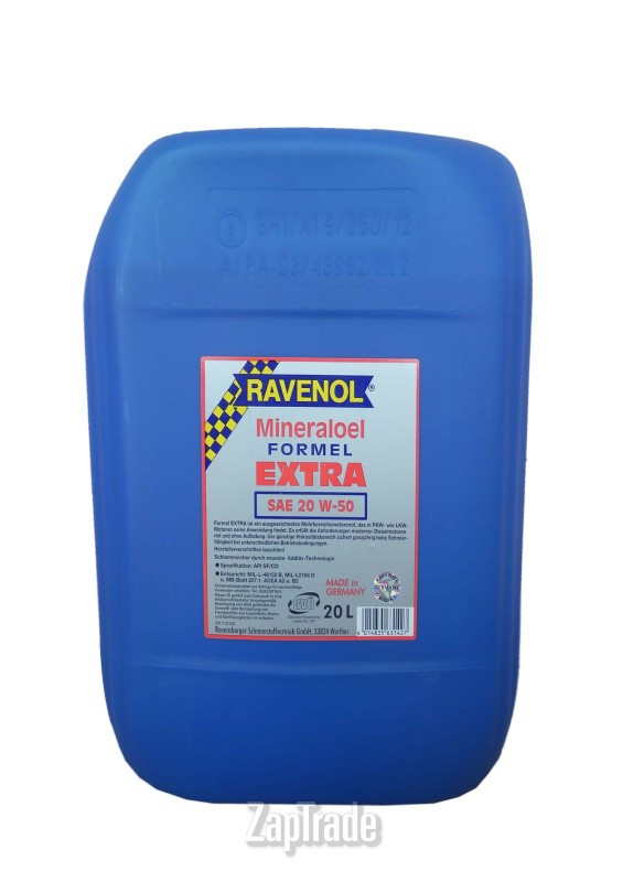 Купить моторное масло Ravenol FORMEL EXTRA Минеральное | Артикул 4014835631427