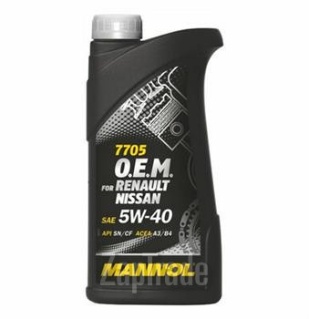 Купить моторное масло Mannol 7705 O.E.M. for Renault Nissan Синтетическое | Артикул 4036021101514