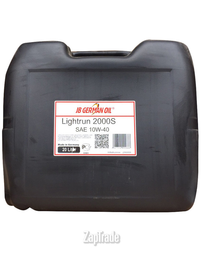 Купить моторное масло Jb german oil Lightrun 2000S 10W-40 Полусинтетическое | Артикул 4027311002666
