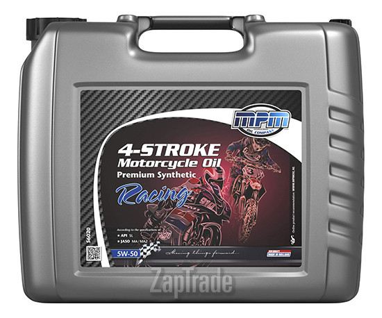Купить моторное масло Mpm oil 4-Stroke Motorcycle Oil Premium Synthetic Racing Синтетическое | Артикул 56020