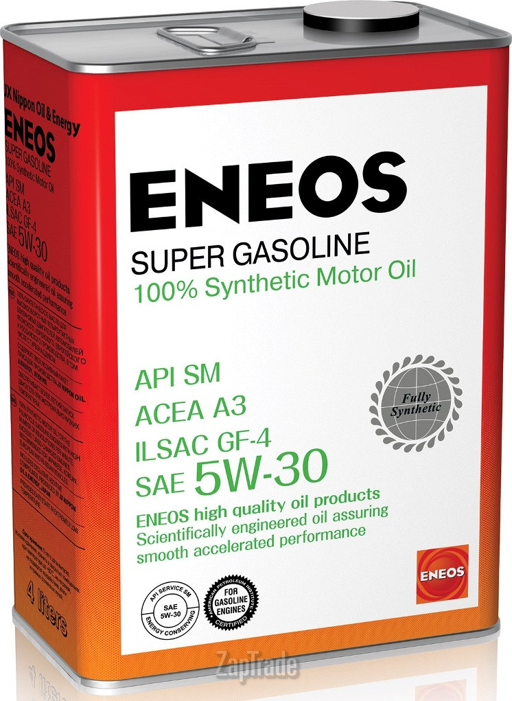 Купить моторное масло Eneos Super Gasoline SM Синтетическое | Артикул OIL4070