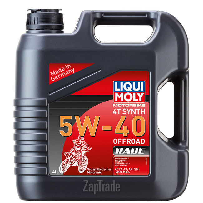 Купить моторное масло Liqui moly Motorbike 4T Synth Offroad Race Синтетическое | Артикул 3019