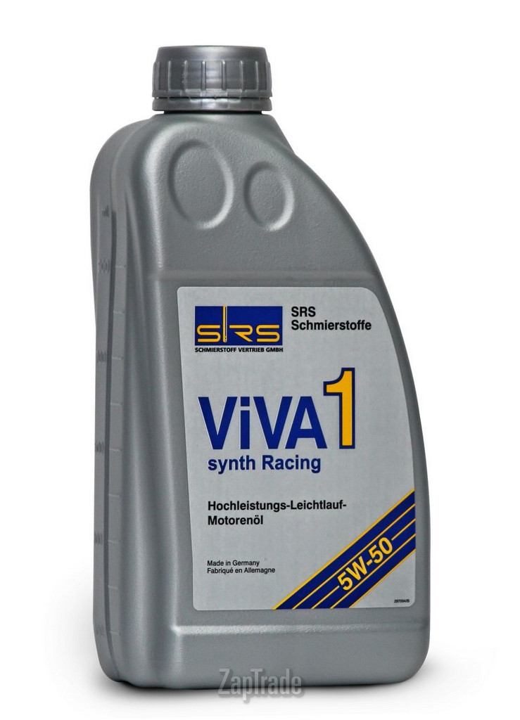 Купить моторное масло Srs VIVA 1 synth racing 5W-50 Синтетическое | Артикул 4033885000489