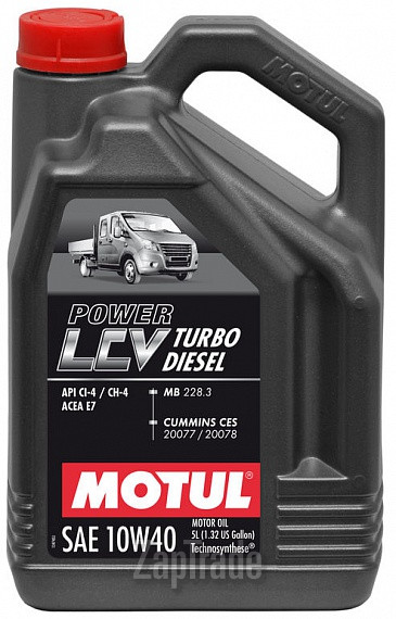 Купить моторное масло Motul POWER LCV TURBO DIESEL Полусинтетическое | Артикул 106136