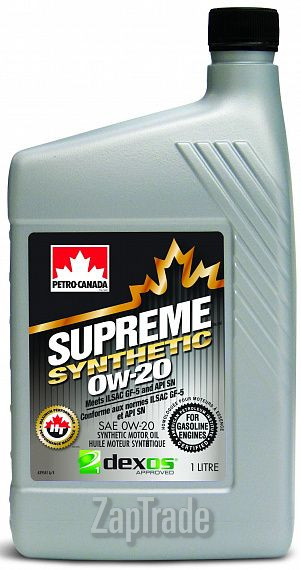 Купить моторное масло Petro-canada Supreme Synthetic Синтетическое | Артикул MOSYN02C12