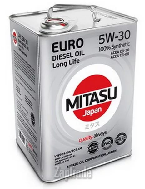 Купить моторное масло Mitasu EURO DIESEL DPF 5W-30 Синтетическое | Артикул MJ2104