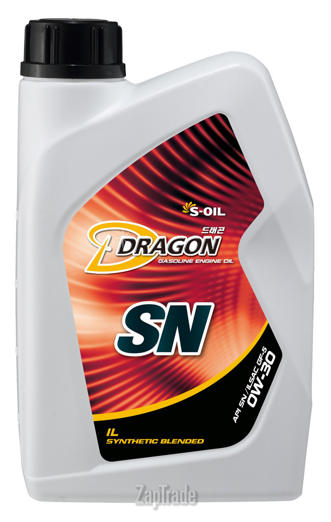 Купить моторное масло S-oil DRAGON SN Полусинтетическое | Артикул DSN0W30_01