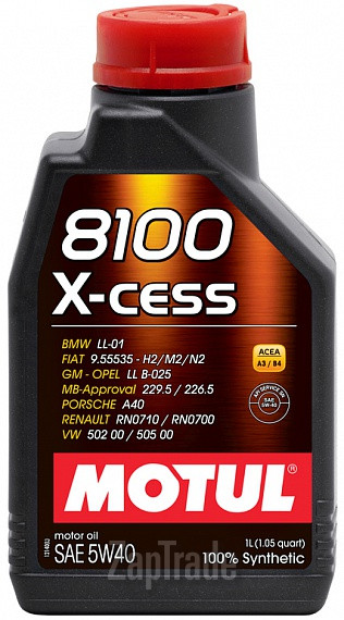 Купить моторное масло Motul 8100 X-CESS Синтетическое | Артикул 102784