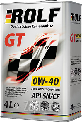 Купить моторное масло Rolf GT SAE 0W-40 Синтетическое | Артикул 322307