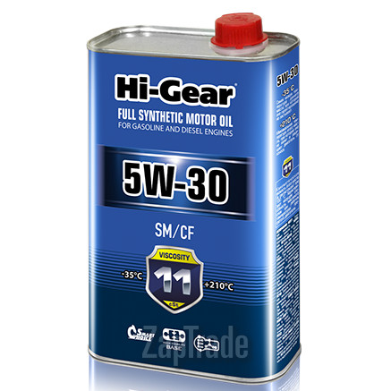 Купить моторное масло Hi-gear SAE 5W-30 API SM/CF Синтетическое | Артикул HG0030