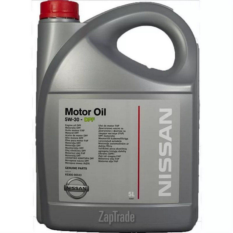 Купить моторное масло Nissan Motor Oil DPF Синтетическое | Артикул KE900-90043-R