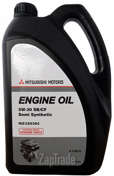 Купить моторное масло Mitsubishi Genuine Oil Semi-Synthetic 5W-30 Полусинтетическое | Артикул MZ320364