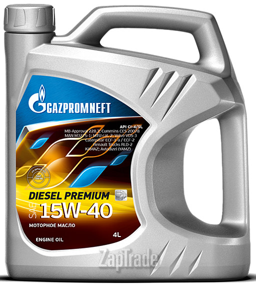Купить моторное масло Gazpromneft Diesel Premium 15W-40 Минеральное | Артикул 4650063110145