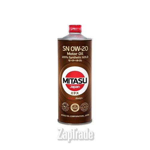 Купить моторное масло Mitasu GOLD 0W-20 Синтетическое | Артикул MJ1021