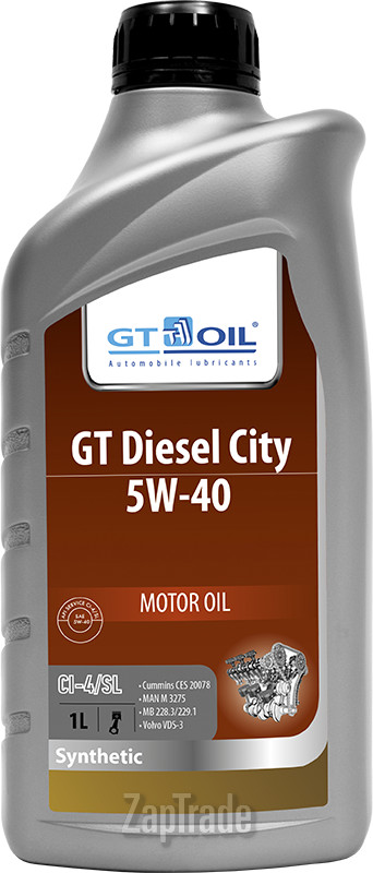 Купить моторное масло Gt oil GT Diesel City Синтетическое | Артикул 8809059408261