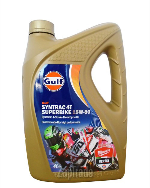 Купить моторное масло Gulf Syntrac 4T Superbike Синтетическое | Артикул 5056004143828