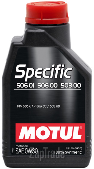 Купить моторное масло Motul Specific 506 01 / 506 00 / 503 00 SAE 0W-30 Синтетическое | Артикул 106429