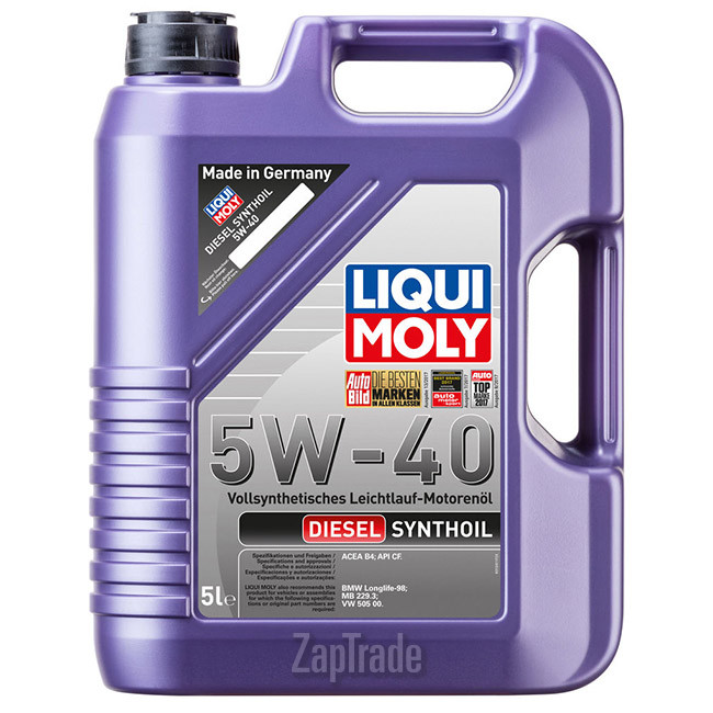 Купить моторное масло Liqui moly Diesel Synthoil Синтетическое | Артикул 1927