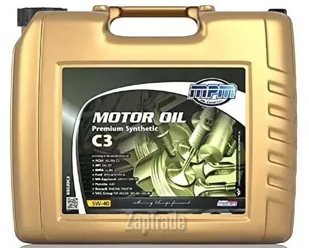 Купить моторное масло Mpm oil Premium Synthetic C3 Синтетическое | Артикул 05020C3