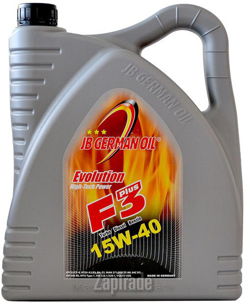 Купить моторное масло Jb german oil Evolution F3 High-Tech Power 15W-40 Минеральное | Артикул 4027311000778