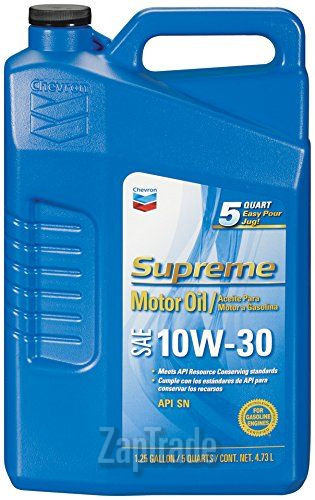 Купить моторное масло Chevron Supreme Motor Oil 10W-30 Полусинтетическое | Артикул 220155533