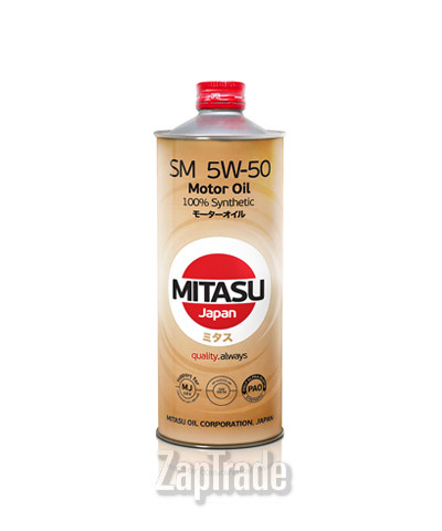 Купить моторное масло Mitasu MOTOR OIL SM 5W-50 Синтетическое | Артикул MJ1131