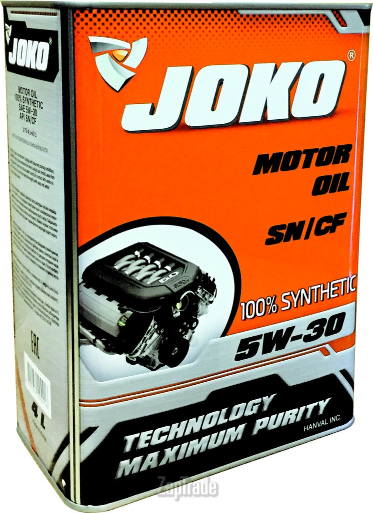 Купить моторное масло Joko GASOLINE 100% Synthetic Синтетическое | Артикул JSN534