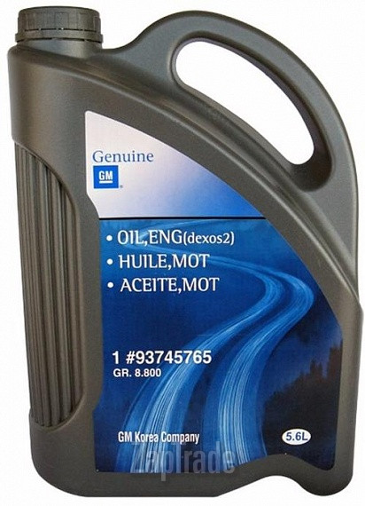 Купить моторное масло General motors GM Oil, ENG(DEXOS2) Синтетическое | Артикул 93745765