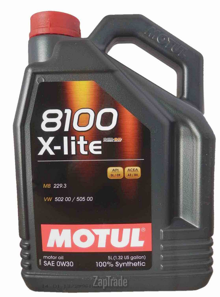 Купить моторное масло Motul 8100 X-lite Синтетическое | Артикул 101530
