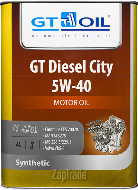Купить моторное масло Gt oil GT Diesel City Синтетическое | Артикул 8809059408001
