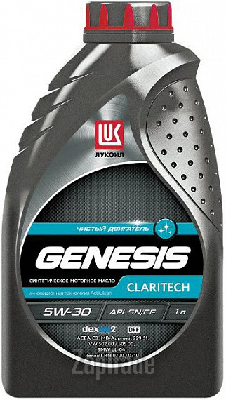 Купить моторное масло Lukoil Genesis Claritech Синтетическое | Артикул 1539436
