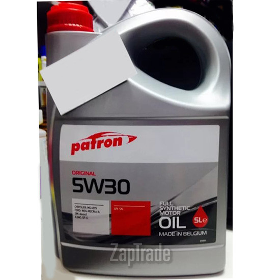 Купить моторное масло Patron Original 5W-30 Синтетическое | Артикул 5W30 5L ORIGINAL