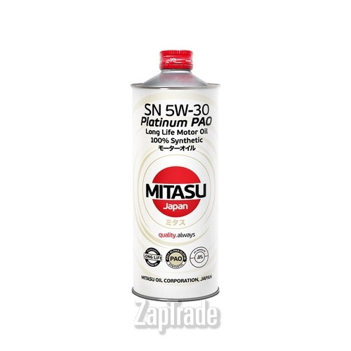 Купить моторное масло Mitasu PLATINUM PAO 5W-30 Синтетическое | Артикул MJ1111