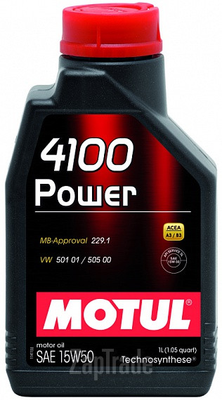 Купить моторное масло Motul 4100 POWER Полусинтетическое | Артикул 102773