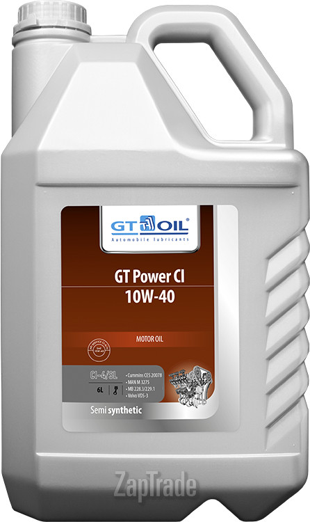 Купить моторное масло Gt oil GT Power CI Полусинтетическое | Артикул 8809059407752