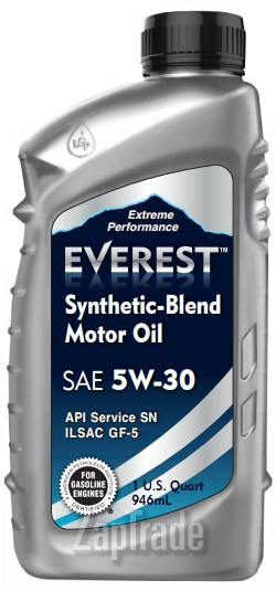 Купить моторное масло Everest Synthetic Blend Полусинтетическое | Артикул FP53000EV01LSB