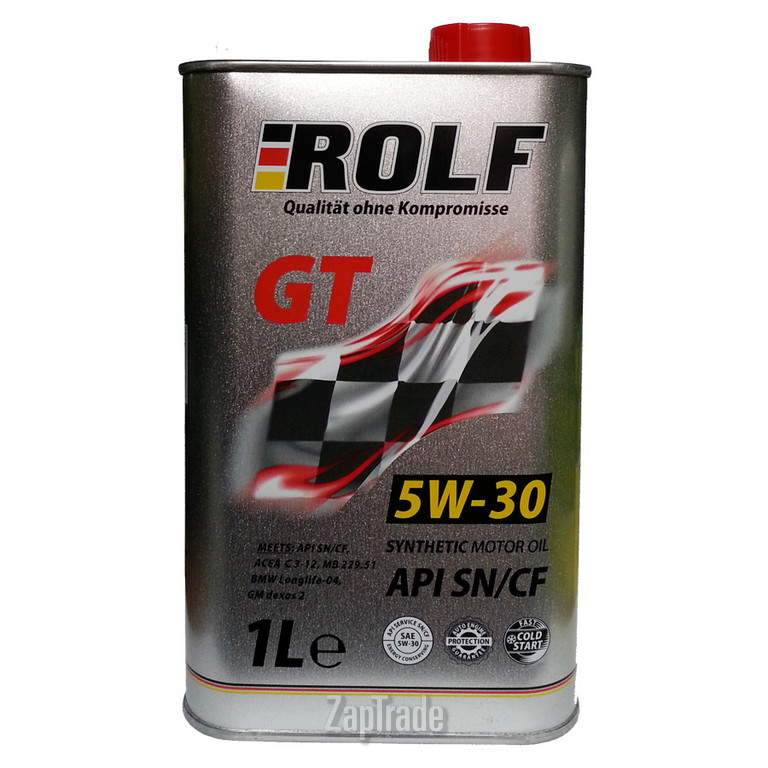 Купить моторное масло Rolf GT 5W-30 SN/CF Синтетическое | Артикул 107555